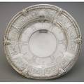 florenze footed silver cake plate gorham 1926 elaborate florentine motifs include satyr masks angels doves and foliate scroll 34 ot 12 38