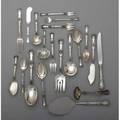 Gorham buttercup silver flatware service 24 teaspoons 6 12 tablespoons 7 18 12 cream soup spoons 5 18 12 round soup spoons 6 34 12 fruit spoons 5 34 12 butter knives