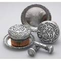 Silver chalk sets by nb bobir st petersburg 1908 circular brushes and trays in the rococo style raised and chased 84 silver used on a felt covered game board for score keeping and erasing 13