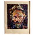 Chuck close american b 1940 lucas 1993 woodcut with pochoir signed dated and numbered 3250 36 x 30 image 46 14 x 36 sheet printer karl hecksher new york publisher pace editio