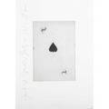 Donald sultan american b 1951 jack of spadestwo spades from playing cards 1990 two aquatints both signed dated titled and numbered 3344 11 12 x 8 image 21 x 15 sheet publisher