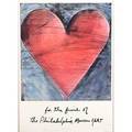 Jim dine american b 1935 two works the philadelphia heart 1984 lithograph in colors framed signed and numbered 49125 26 12 x 19 38 sight eight hearts 1970 screenprint in colors 