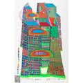 Friedensreich hundertwasser austrian 19282000 good morning citybleeding town 1969 screenprint in colors with metal imprints numbered 453010000 33 14 x 22 sheet publisher ars viva zu