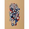 Jean dubuffet french 19091985 celebrator 1973 screenprint in colors initialed dated and numbered pp 19 34 x 13 12 image 29 78 x 21 78 publisher pace editions new york proven