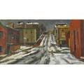 Giovanni martino american 19081998 wilde street 1964 oil on canvas signed 16 x 30 provenance private collection pennsylvania