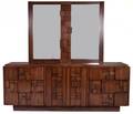 Lane Brutalist Dresser w Mirror