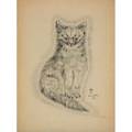 Leonard tsugoharu foujita frenchjapanese 18861968 untitled from a book of cats 1930 nineteen lithographs on vellum one signed in pencil 11 14 x 9 14 sheet 12 78 x 10 sheet each