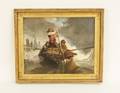 French Mid19th C Brittany Fisherman Oil