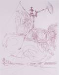 Salvador Dali Lithograph Don Quixote Signed