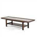 Danishcoffee table 1960smarble mahoganyunmarked16 12 x 66 x 21