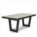 Contemporarydining table 2000slacquered wood and mirrored glassunmarked30 x 73 12 x 37 34