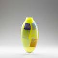 James r wilbatcased and applied glass vase usa 2009signed and dated12 34 x 6 x 3 34