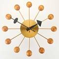 George nelsonhoward millerball clock 4755 zeeland mi 1940senameled aluminum brass woodlabeled13 12 dia