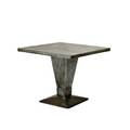 Industrialgalvanized steel table france 1940sunmarked29 12 x 35 12 sq