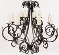 Iron 16 Light Simpson Chandelier
