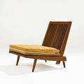 George nakashimawalnut cushion chair new hope pa 1963unmarked31 x 24 x 34 provenance accompanied by letter of authentication from nakashima studios