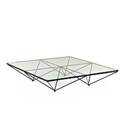 Paolo pivacoffee table italy 1960senameled metal and glassunmarked10 12 x 47 sq