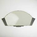 Art decowall mirror 1930smirrored glass and chromed metalunmarked15 12 x 30