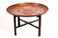 Middle Eastern Copper Plated Tray Table