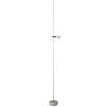 Tito agnoliagnoli 387 floor lamp italy 1960sbrushed steel and travertine79 x 6 34