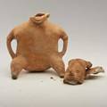 Precolumbian figurepottery fragments11 x 7 x 5