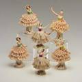Porcelain ballerinassix german 20th c including four dresdenall markedtallest 5 14