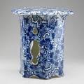 English ironstone garden stoolpagoda form 19th20th cillegibly marked15 x 14 x 14
