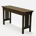 Stickley by ej audicontemporary spindleside console table manlius ny 1990soak and copper hardwarebranded28  x 54 x 16