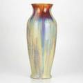 Gladding mcbeanfloor vase in crystalline flambe usa ca1930unmarked24 x 10 12 dia