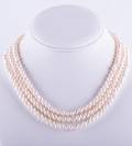 Triple Strand Freshwater Pearl Necklace