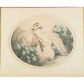 Louis icart french 18881950 drypoint etching hydrangeas 1919 framed signed 16 x 20 12 oval