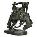 Joseph jacinto mora uruguyanamerican18761947 bronze sculpture of a bronco rider signed jo mora 1926 9 12 x 7 12 x 6