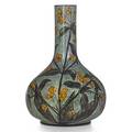 John bennett vase painted with nicotina new york 1878 signed j bennett e74ny1878 9 34 x 6 34