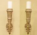 Pair of SilverGilt Wood Candle Sconces