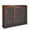 L  jg stickley triple door bookcase fayetteville ny ca 1916 branded the work of 55 x 72 12 x 12