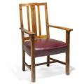 Limbert ebonoak armchair grand rapids mi ca 1912 branded mark 39 12 x 25 34 x 21 12