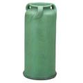 Teco threehandled vase green glaze with charcoaling terra cotta il ca 1905 stamped teco 284 11 x 5 14