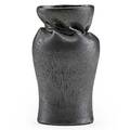 George ohr cabinet vase with inbody twist gunmetal glaze biloxi mi ca 18971900 stamped ge ohr biloxi miss 4 14 x 2 12