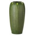 Grueby early tall vase with yellow buds boston ma ca 1900 circular faience stamp 23 11 12 x 5 14