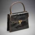 Gucci brown crocodile handbag italy goldplated hardware with tigers eye quartz dust bag 6 34 x 9 x 2 34 international bids and bids issuing from the state of california may be subject to