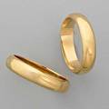 Two recent tiffany  co 14k gold bracelets smooth hinged bangles 355 dwt 552 gs width 12