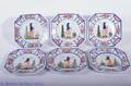 HB Quimper Salad Plates Collection of Six 6