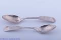 William Mitchell Coin Silver Spoons Pair