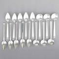 Tiffany  co hampton silver flatware 19071947 10 citrus spoons 5 78 6 round dessert spoons 5 38 188 ot