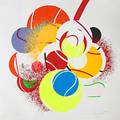 James rosenquist american b 1933 balls 1990 screenprint in colors framed signed dated titled and numbered 108130 38 x 38 sheet provenance private collection new york