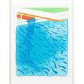 David hockney british b 1937 paper pools 1980 lithograph in colors framed with book signed signed dated and numbered archive from an edition of 1000 10 12 x 9 sheet provenance r