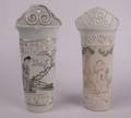 Two 2 Chinese Porcelain Wall Pockets