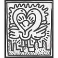 Keith haring american 19581990 kutztown connection 1984 offset lithograph framed signed 22 x 18 12 sight provenance private collection pennsylvania
