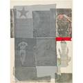 Robert rauschenberg american 19252008 back out 1979 screenprint with fabric collage on paper framed signed dated and numbered 8100 30 12 x 23 18 sheet printer styria studios prove