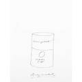 Andy warhol american 19281987 campbells soup can tomato ink on paper signed 11 34 x 9 sheet provenance private collection